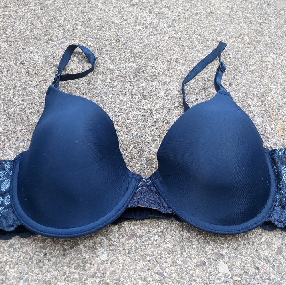 NWOT Sweet Nothing's Navy Blue Bra Size 36B